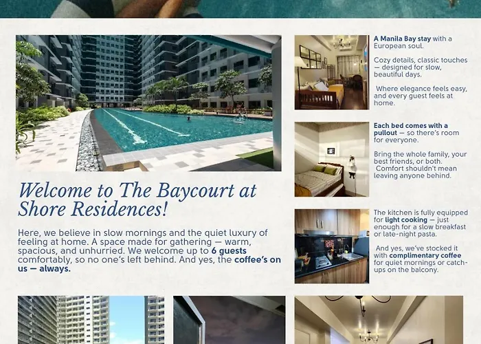 Moa Staycation The Baycourt At Shore Residences Near Mall Of Ikea Naia Smx Convention Center Moa Concert Grounds Manila